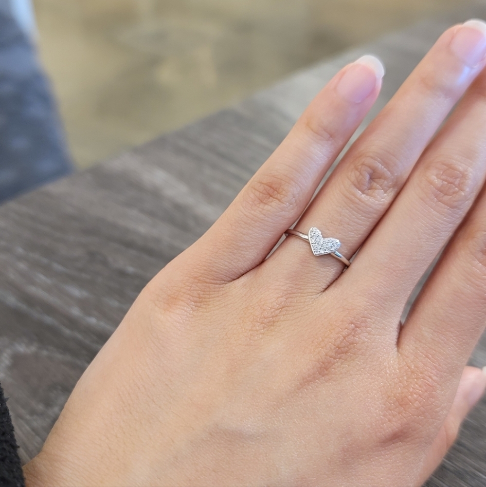 Heart Band Ring Size 4